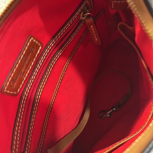 Dooney and Bourke leather crossbody, Navy - Picture 6 of 6